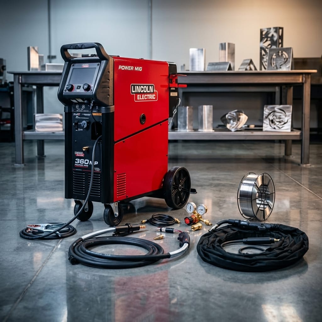 Industrial MIG Welder System — Workshop Environment | Generated by Modelize