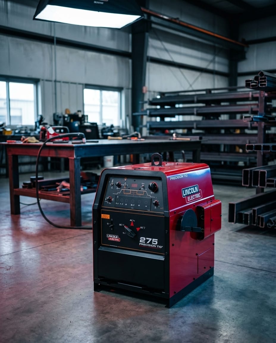 TIG Welder — Fabrication Workshop Lifestyle | Generated by Modelize