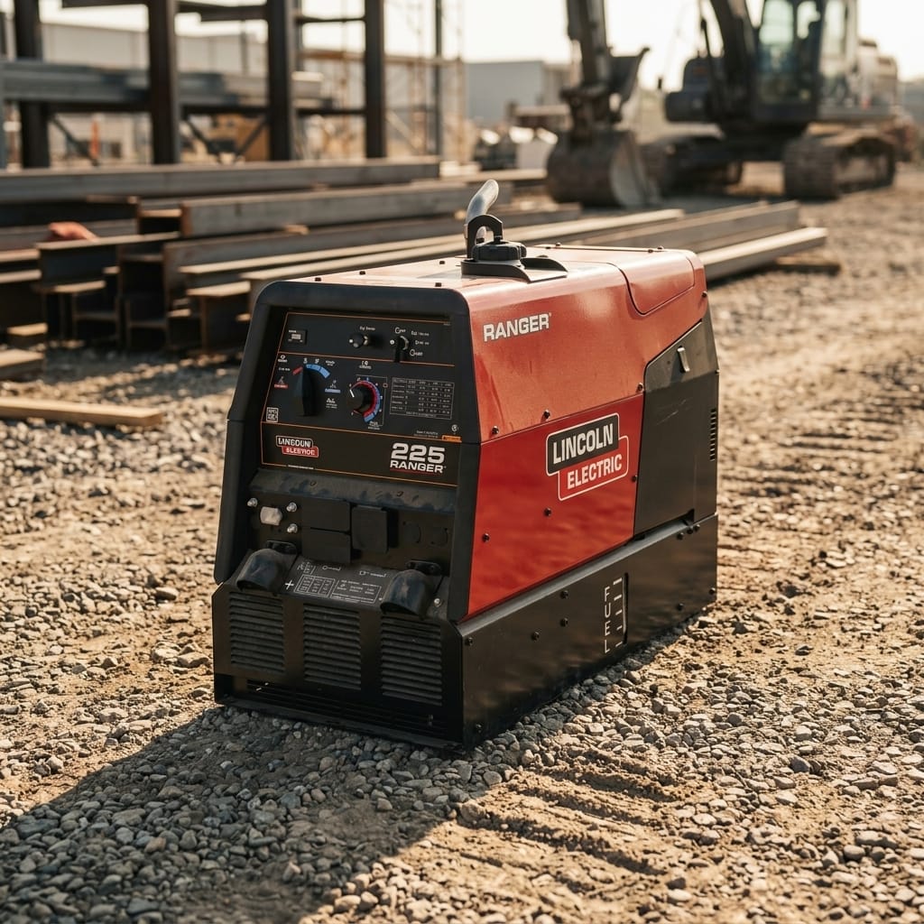 Engine-driven welder and generator — Job Site Lifestyle | Generated by Modelize