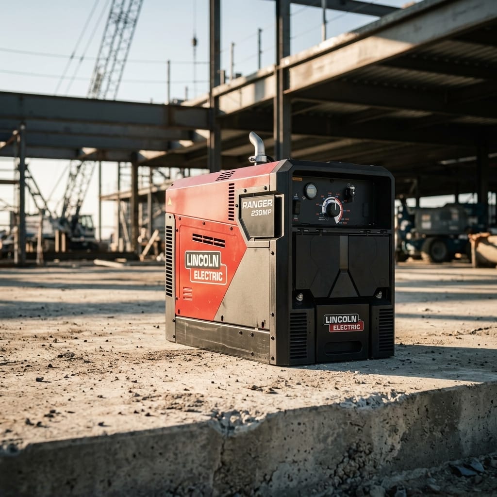 Engine Driven Welder — Rugged Jobsite Lifestyle | Generated by Modelize