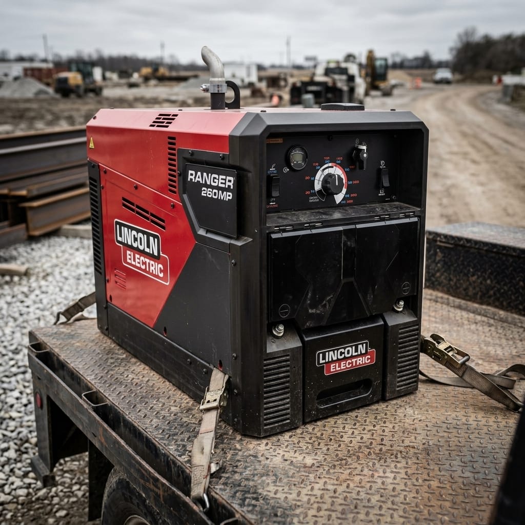Engine Driven Welder — Rugged Jobsite Lifestyle | Generated by Modelize
