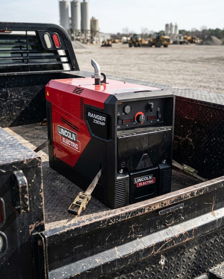 Engine-driven welder and generator — Job Site Lifestyle | Generated by Modelize