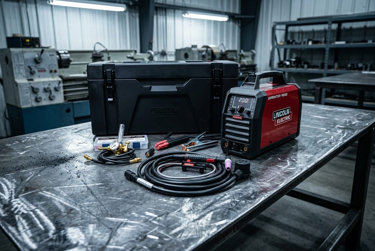 Portable TIG Welder Kit — Workshop Lifestyle | Generated by Modelize