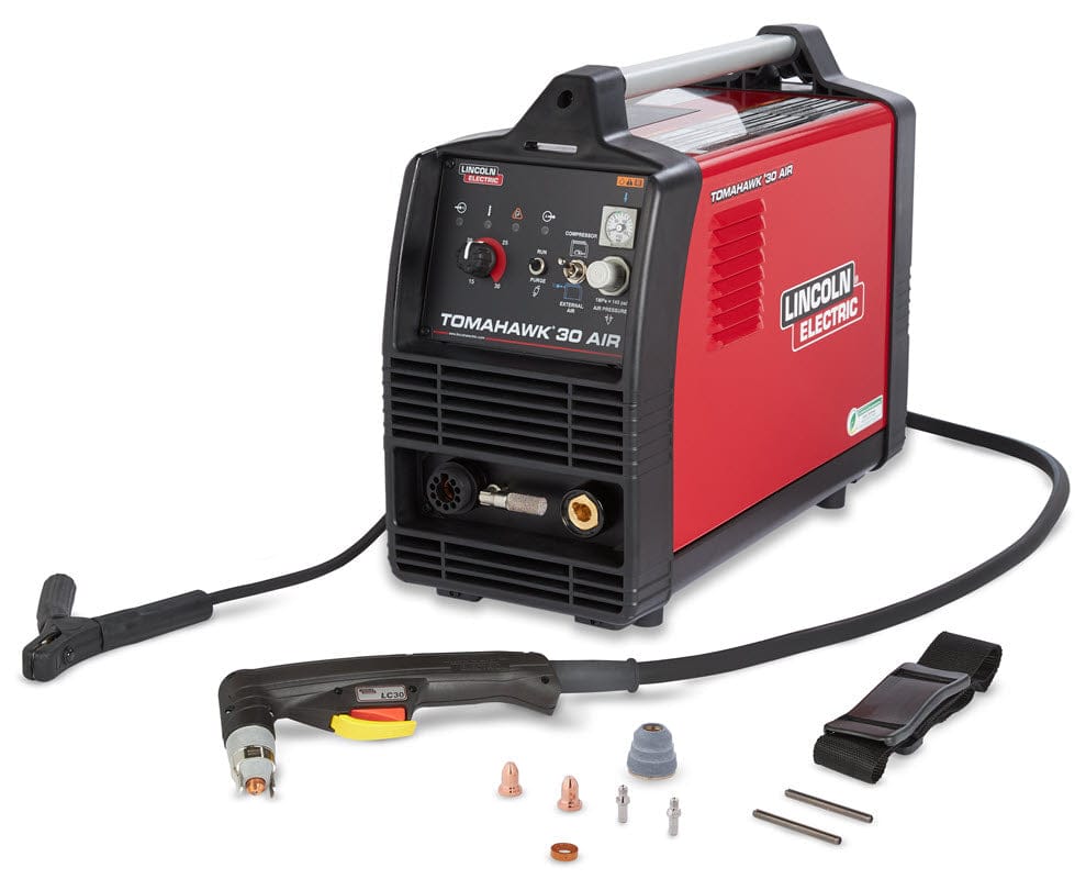 Lincoln Welders 10 ft Lincoln Tomahawk 30 AIR Plasma Cutter w/Built-In Compressor K5457-1