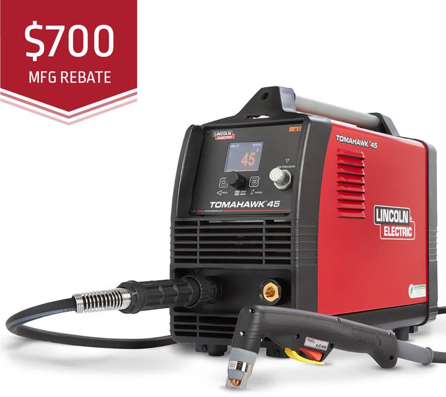 Lincoln Welders 20 ft Lincoln Tomahawk 45 Plasma Cutter w/20 ft. Torch K5458-1