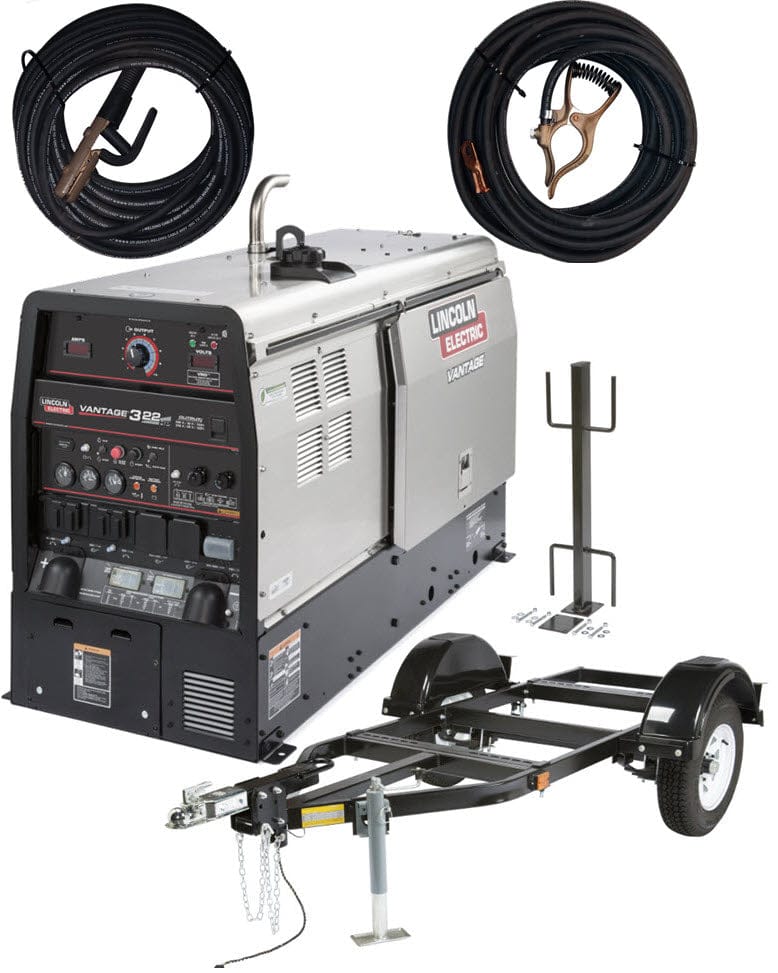 Lincoln Welders Lincoln Vantage 322 (Kubota) Diesel Engine Welder Ready-Pak 1