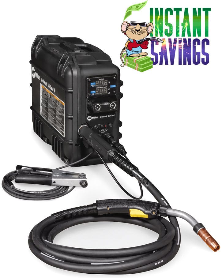 Miller Welders Miller ArcReach Suitcase 8 Wire Feeder w/BTB 300 Amp Gun 951726001