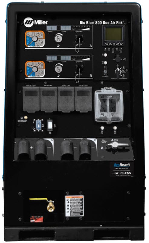 Miller Welders Miller Big Blue 800 Duo Air Pak (Deutz) Diesel Welder w/WIC & ArcReach
