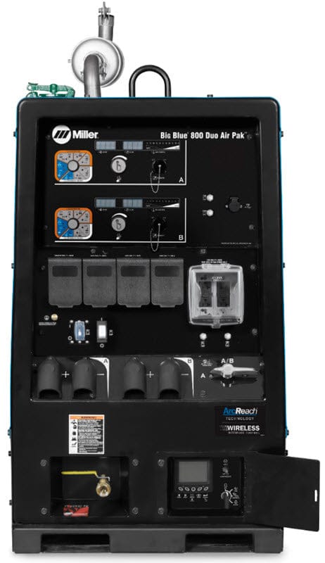 Miller Welders Miller Big Blue 800 Duo Air Pak Truck Mount Spec w/WIC & ArcReach