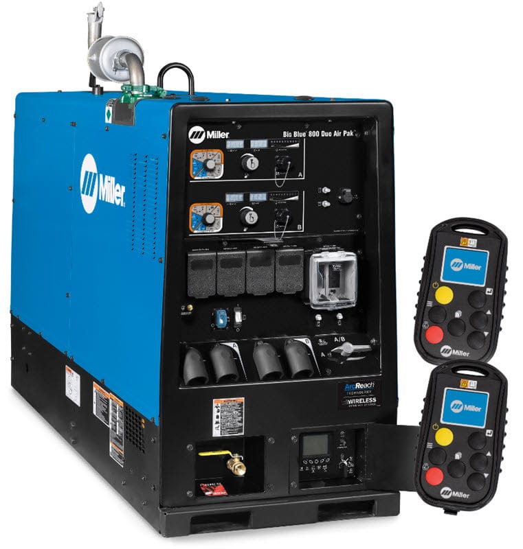 Miller Welders Miller Big Blue 800 Duo Air Pak Truck Mount Spec w/WIC & ArcReach