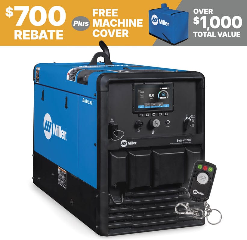 Miller Welders Miller Bobcat 265 Welder with Battery Charger 907826002