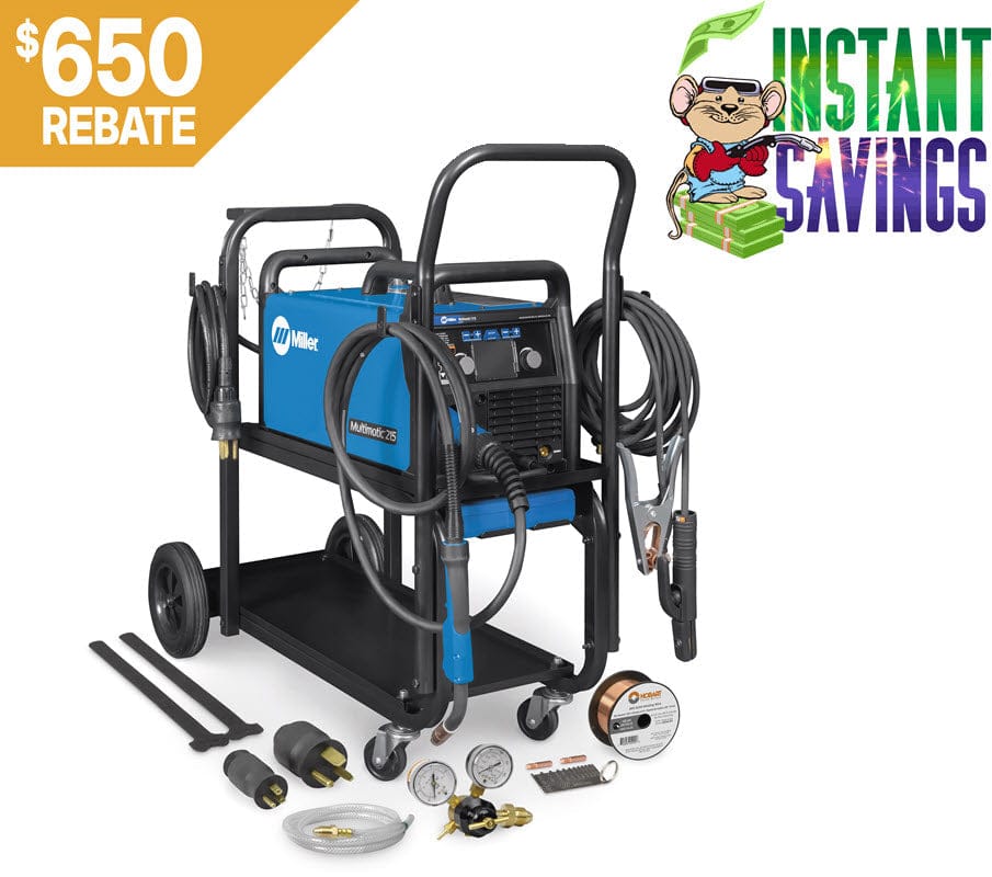 Miller Welders Miller Multimatic 215 Multiprocess Welder w/ Welding Cart 951000001