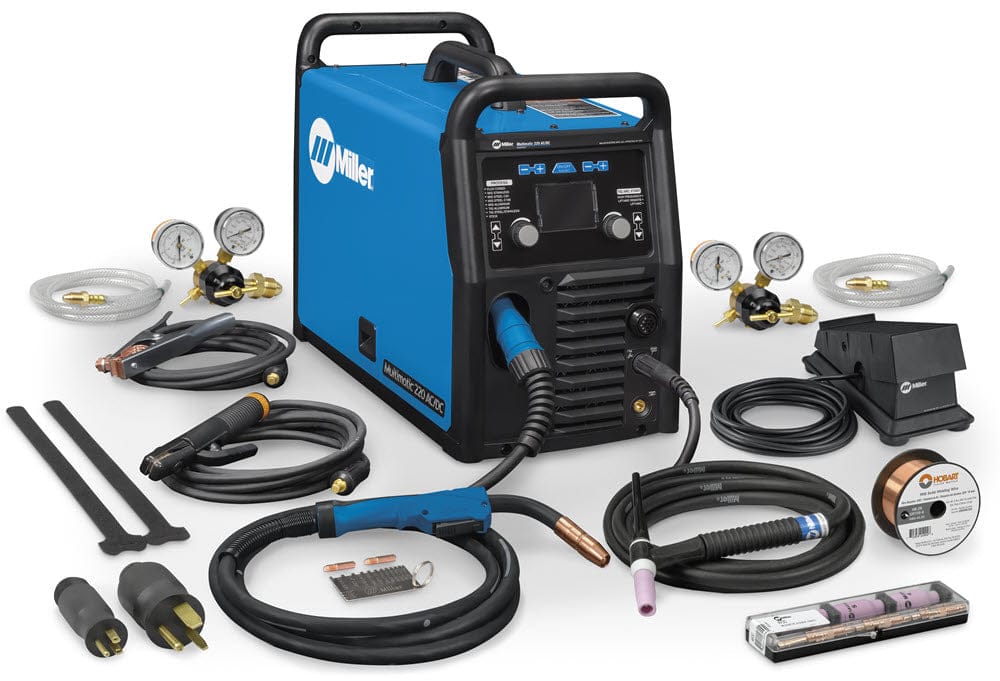 Miller Multimatic 220 AC/DC Welder w/Dual Cylinder Cart 951000070