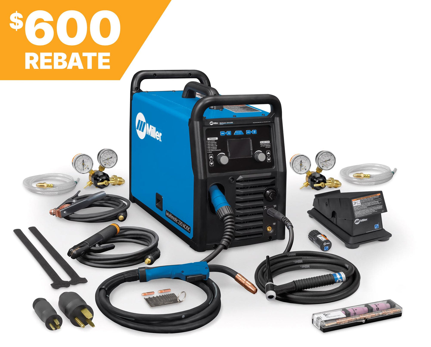 Miller Multimatic 220 AC/DC w/Wireless Foot Control 907757002