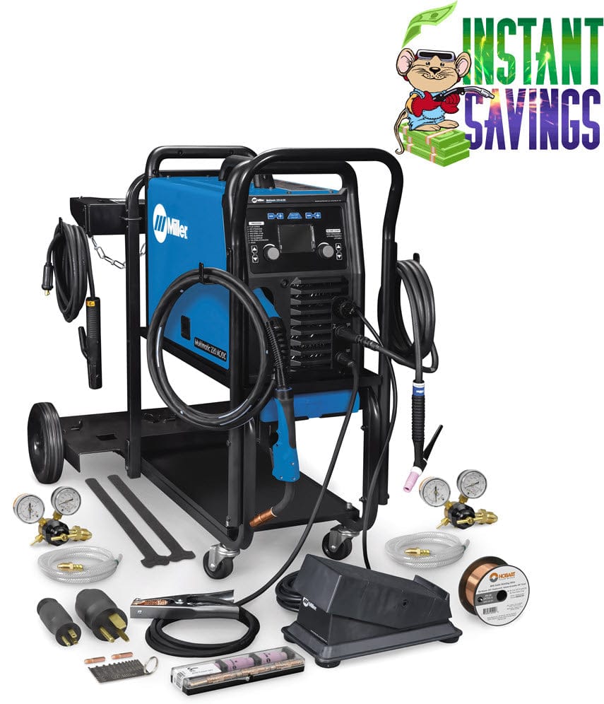 Miller Welders Miller Multimatic 220 AC/DC Welder w/Dual Cylinder Cart 951000070