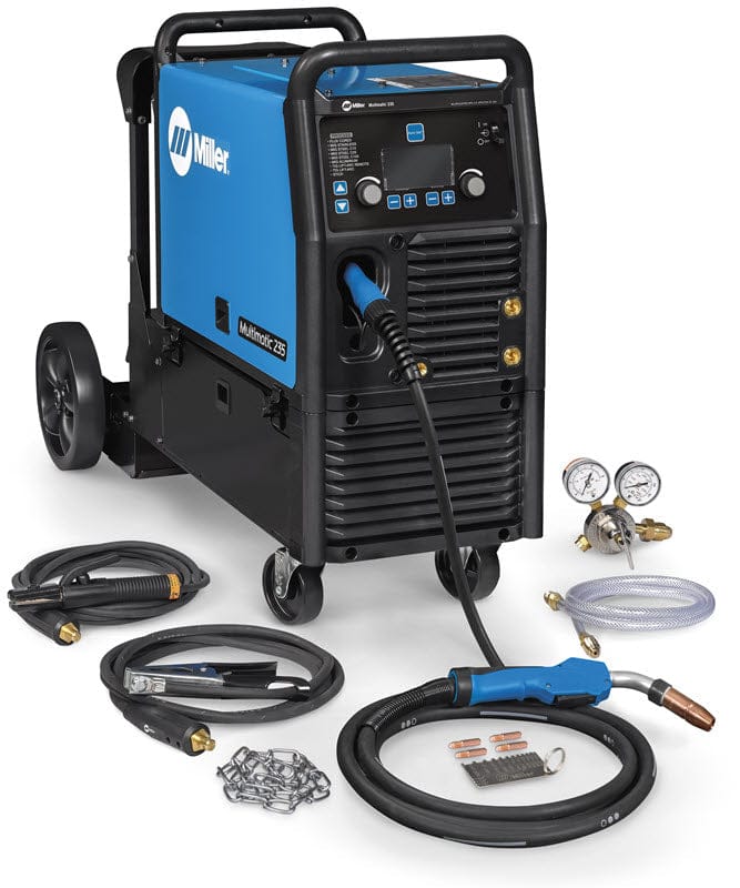Miller Welders Miller Multimatic 235 Multiprocess Welder w/EZ-Latch Running Gear 951846