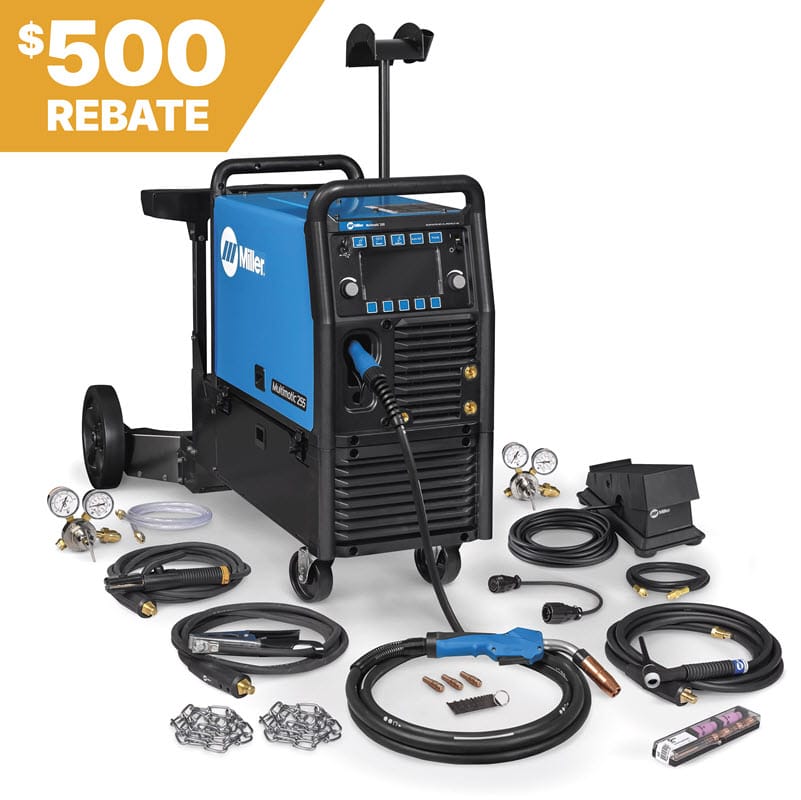 Miller Welders Miller Multimatic 255 w/Dual Cylinder & TIG Kit Package 951768