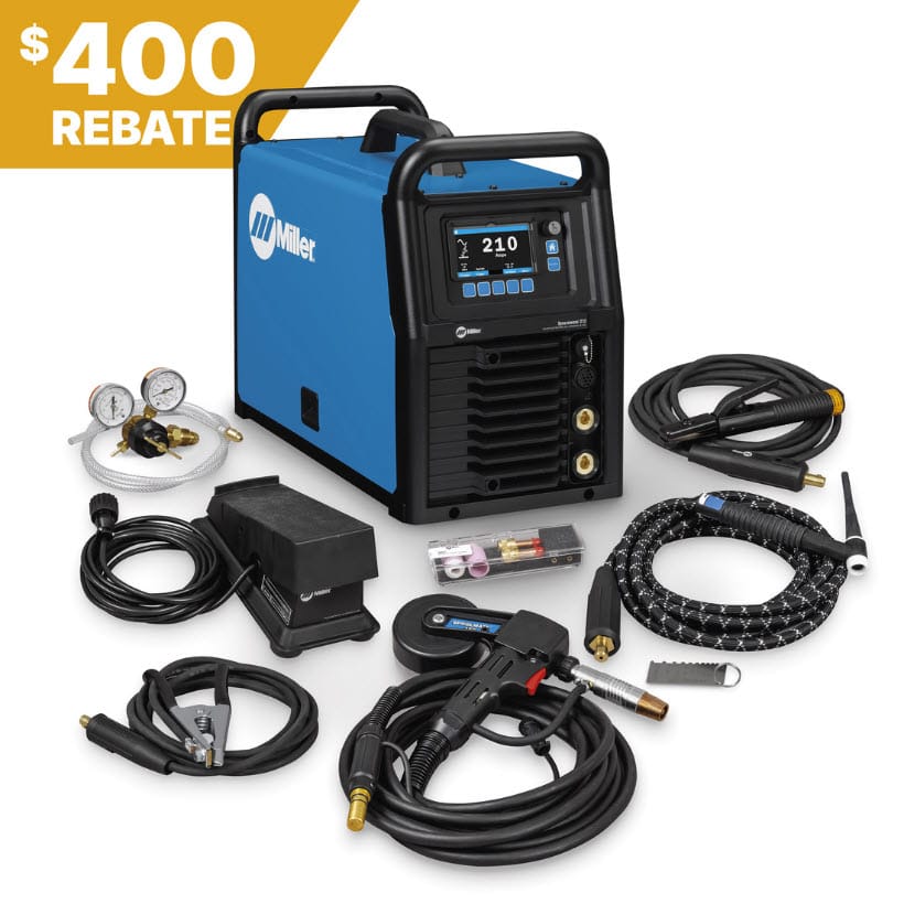 Miller Syncrowave 212 Air-Cooled TIG Package w/Spool Gun 951000200