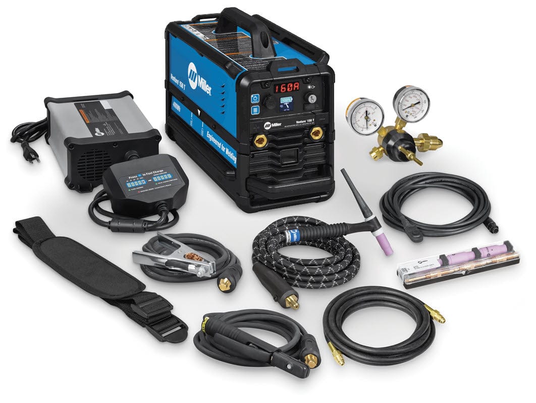 Miller Welders Miller Venture 150 T Battery Welder w/400Wh Battery, Charger  and TIG Kit 951000257
