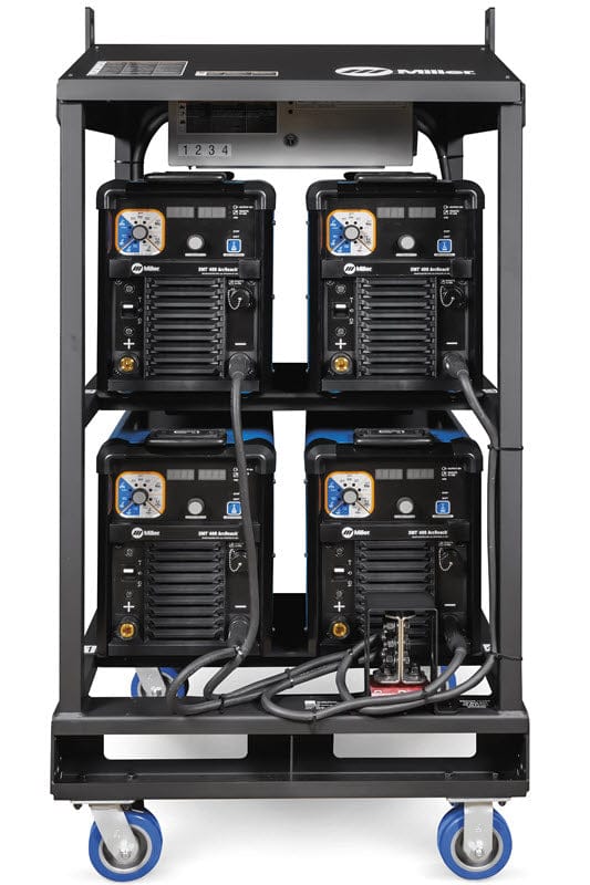 Miller Welders Miller XMT 400 ArcReach 4-Pack Rack Fused 460/575 907882