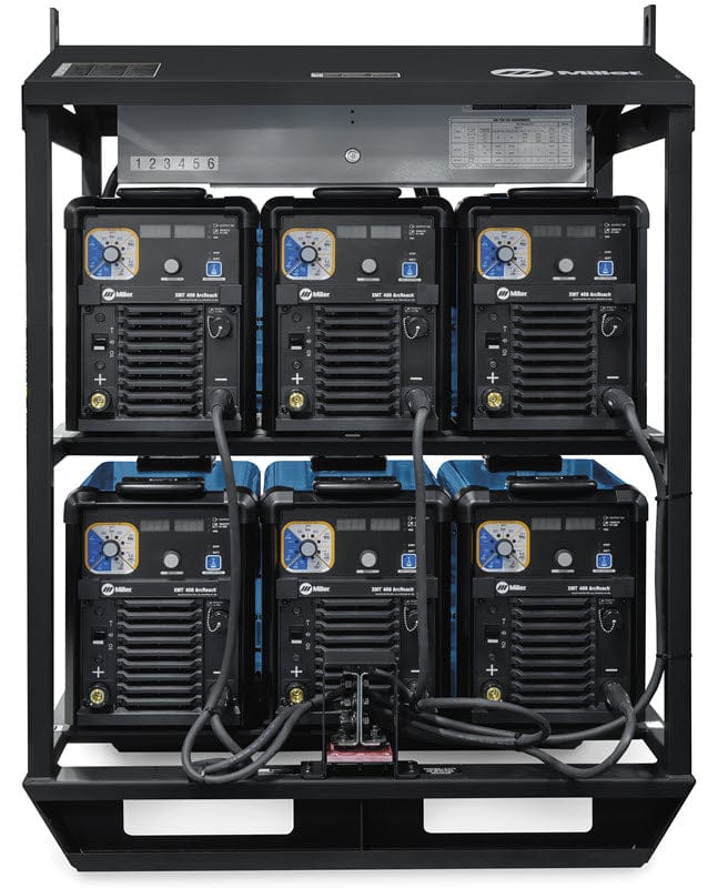Miller Welders Miller XMT 400 ArcReach 6-Pack Rack Fused 460/575 907883