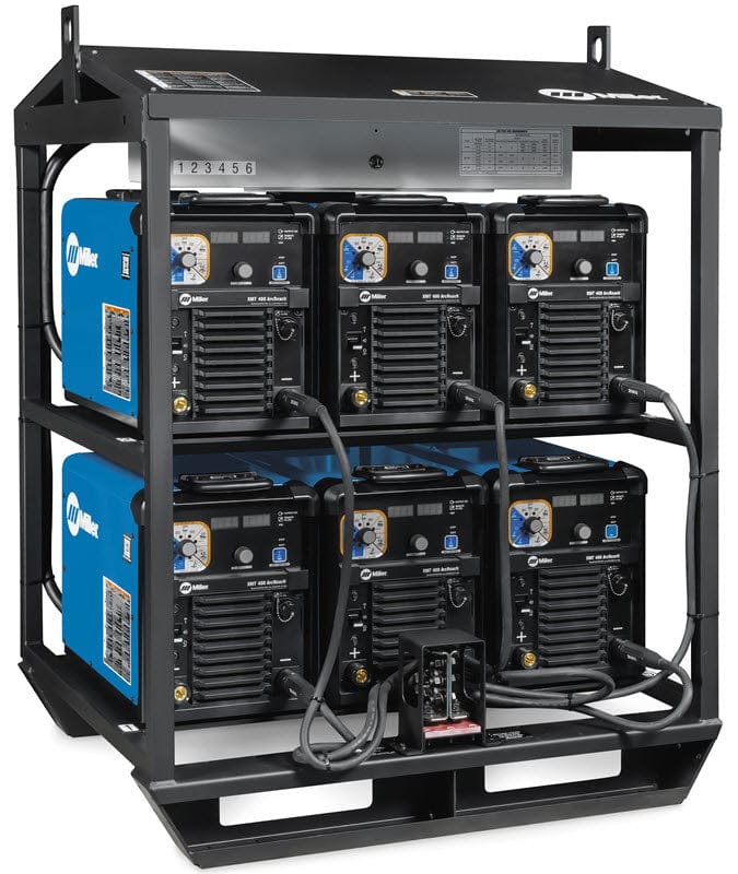 Miller Welders Miller XMT 400 ArcReach 6-Pack Rack Fused 460/575 907883