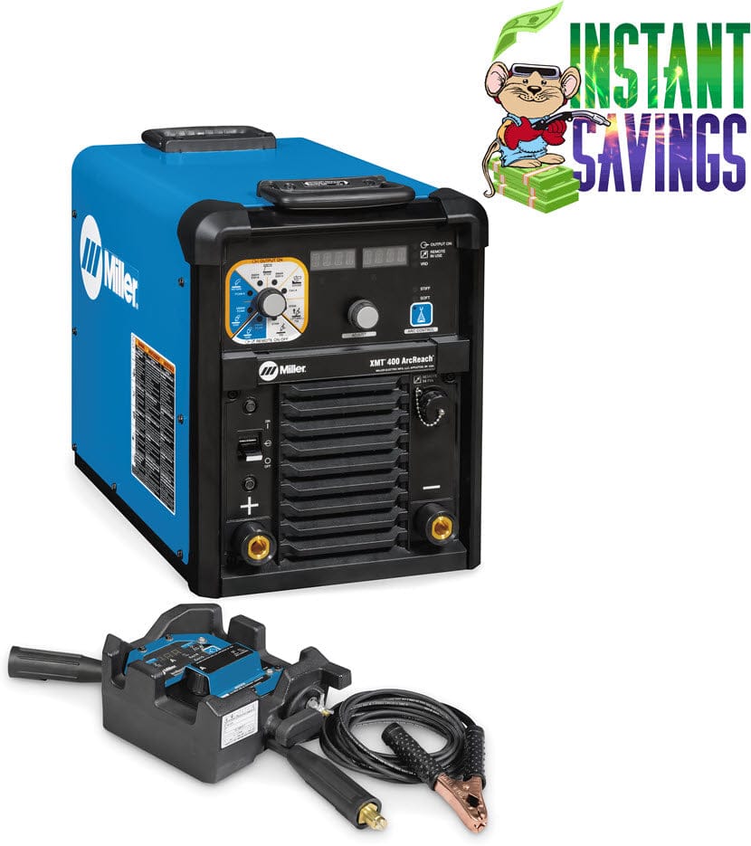 Miller Welders Miller XMT 400 ArcReach w/ArcReach Stick/TIG Remote 951000114