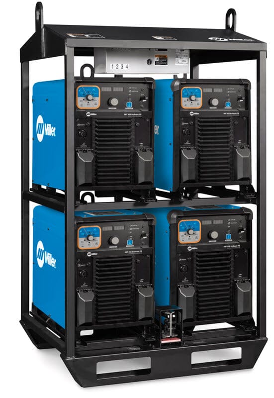 Miller Welders Miller XMT 650 ArcReach Polarity Reversing 4-Pack Rack 907852