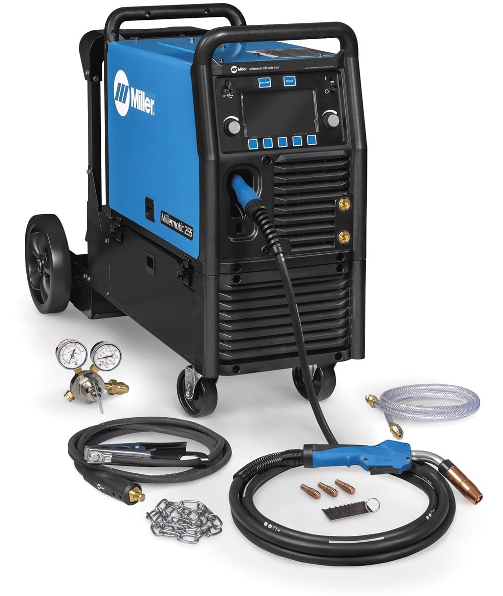 Miller Welders Millermatic 255 Auto-Line MIG Welder w/EZ-Latch Running Gear 951000271