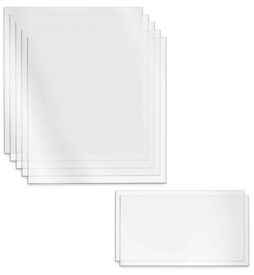 Hobart clear plastic protective sheets in square and rectangular sizes