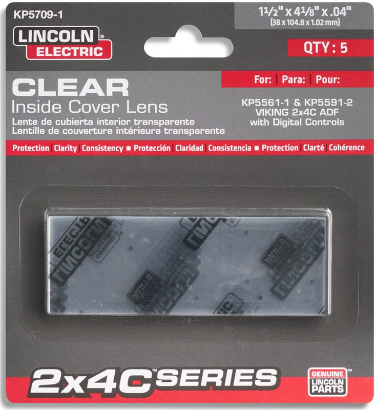 Lincoln Viking 2x4C Digital Clip-On Clear Inside Cover Lens KP5709-1