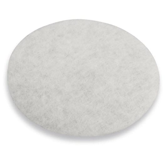 Miller white circular felt pad