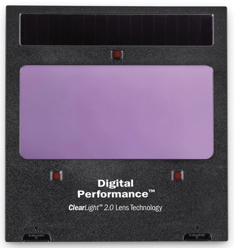 Digital Performance welding helmet lens with ClearLight 2.0 technology
