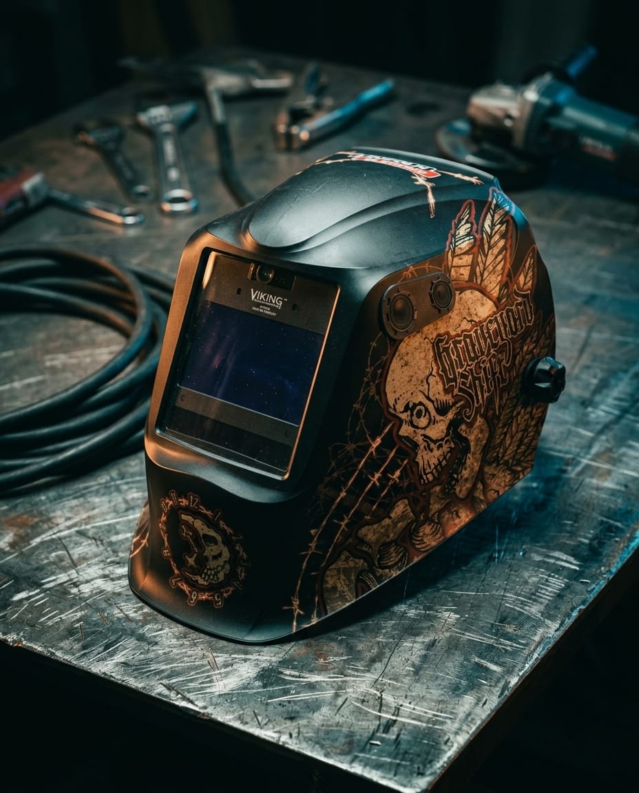 エスピオネージェンツ　シール Lincoln Viking 2450 ADV Welding Helmet - Graveyard Shift K3099-5