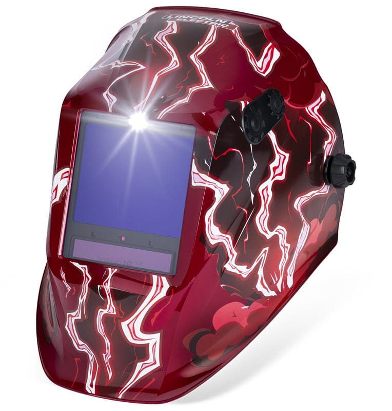 Lincoln Welding Helmets Lincoln Viking 3350 ADV Welding Helmet - Red Strike K5754-5