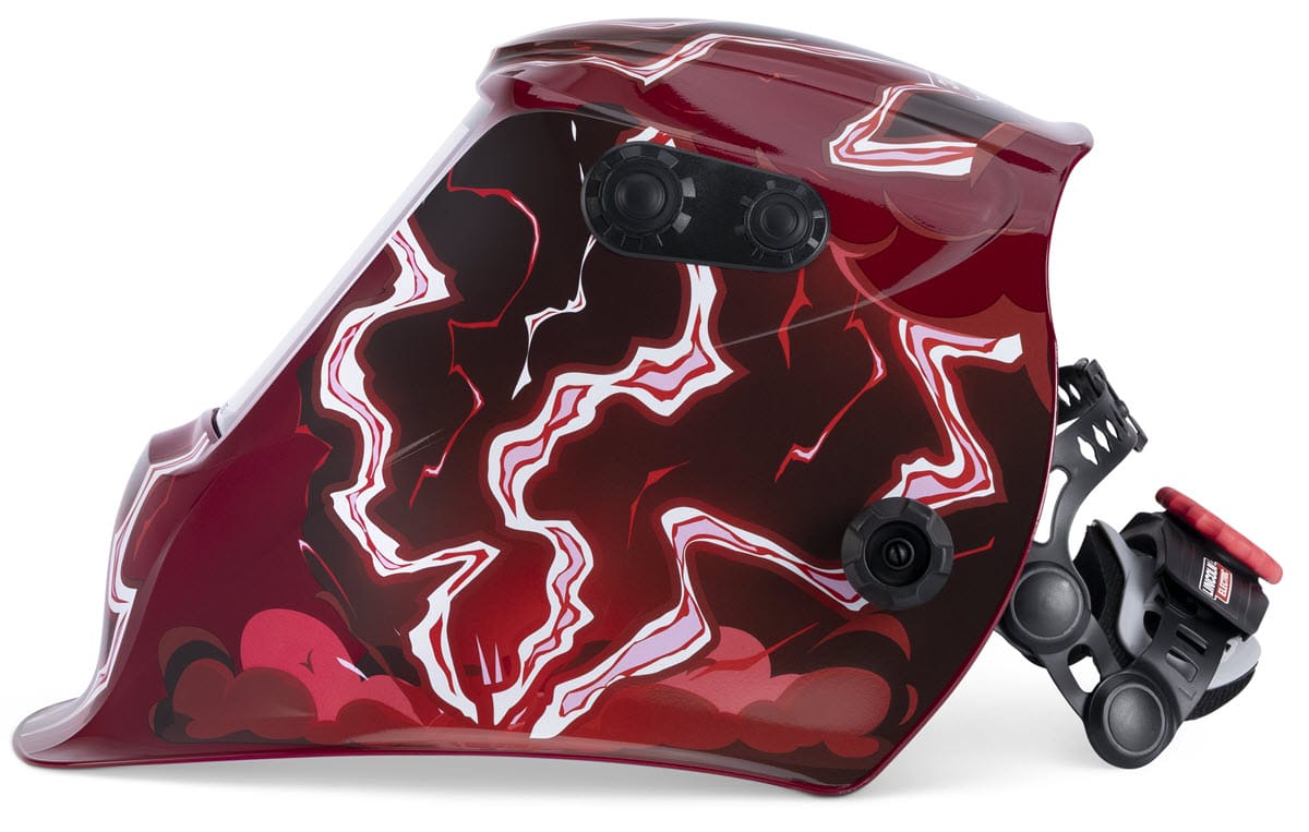 Lincoln Welding Helmets Lincoln Viking 3350 ADV Welding Helmet - Red Strike K5754-5