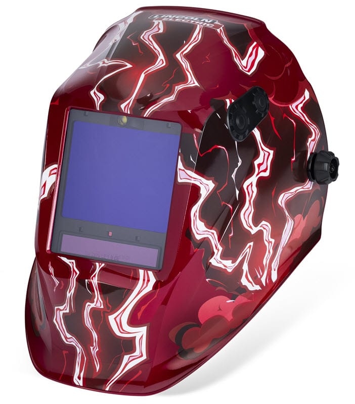 Lincoln Welding Helmets Lincoln Viking 3350 ADV Welding Helmet - Red Strike K5754-5