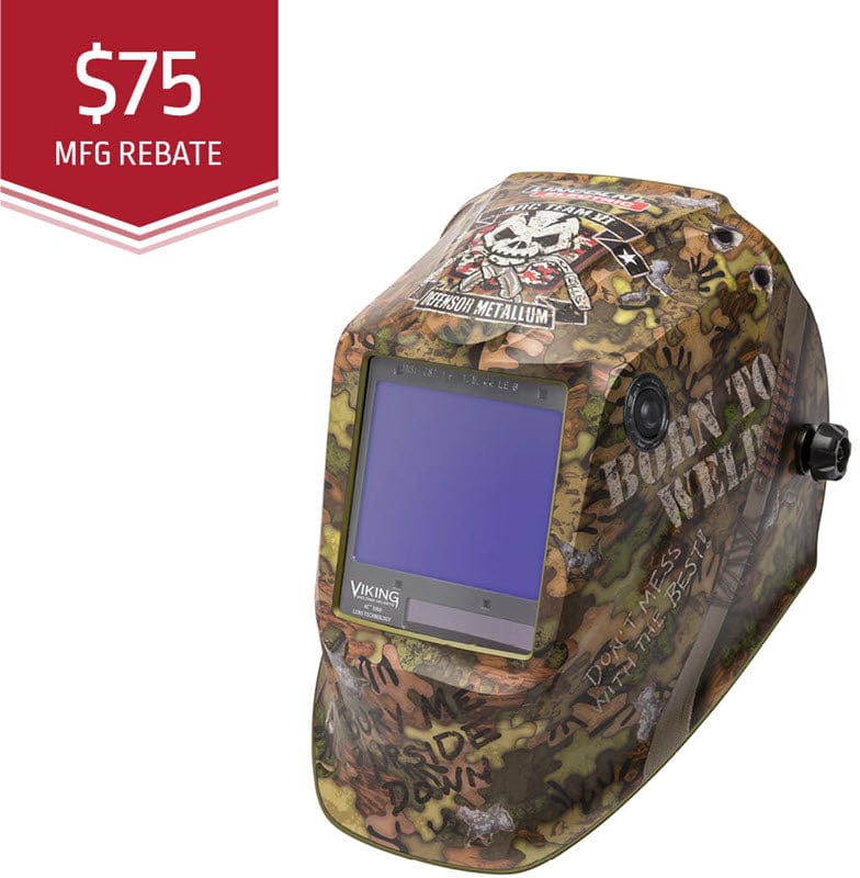 Lincoln Welding Helmets Lincoln Viking 3350 Welding Helmet - Born To Weld K3616-4