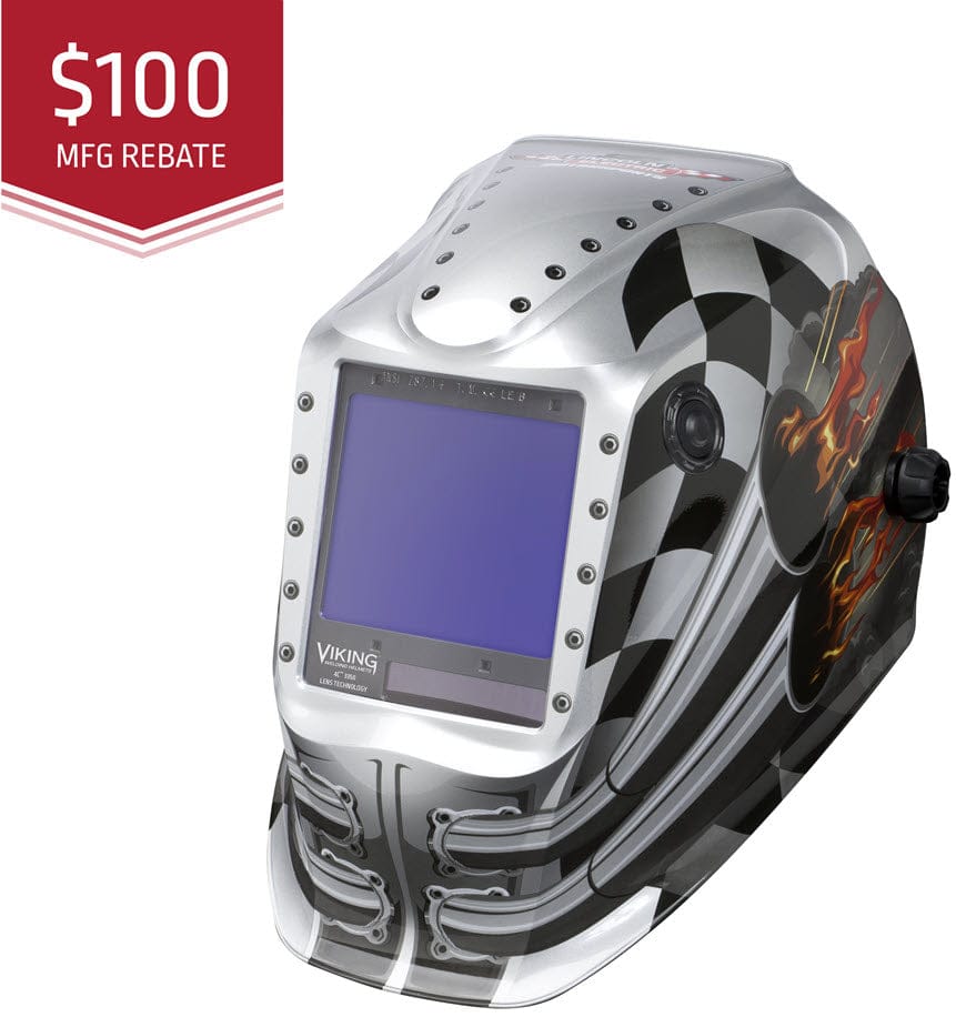 electric skull motorcycle helmet Lincoln Electric Viking 3350 Motorhead Welding Helmet