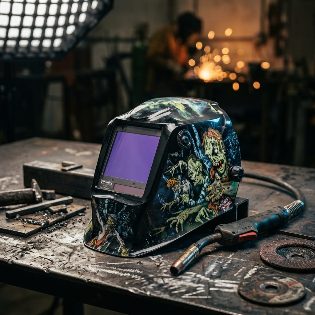 Lincoln Viking 3350 Welding Helmet - Zombie K4158-4
