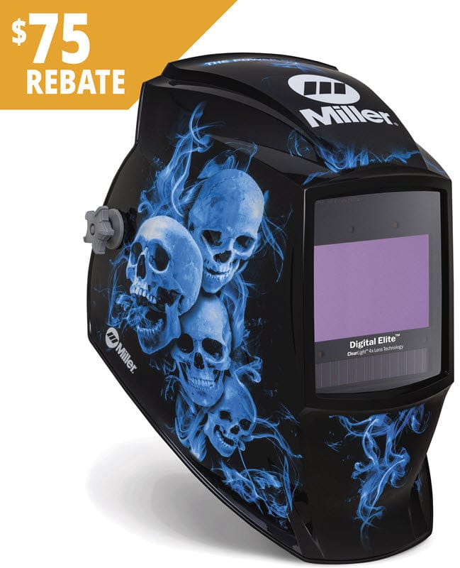 Miller Welding Helmets Miller Blue Rage II Digital Elite ClearLight 4x Welding Helmet 296774