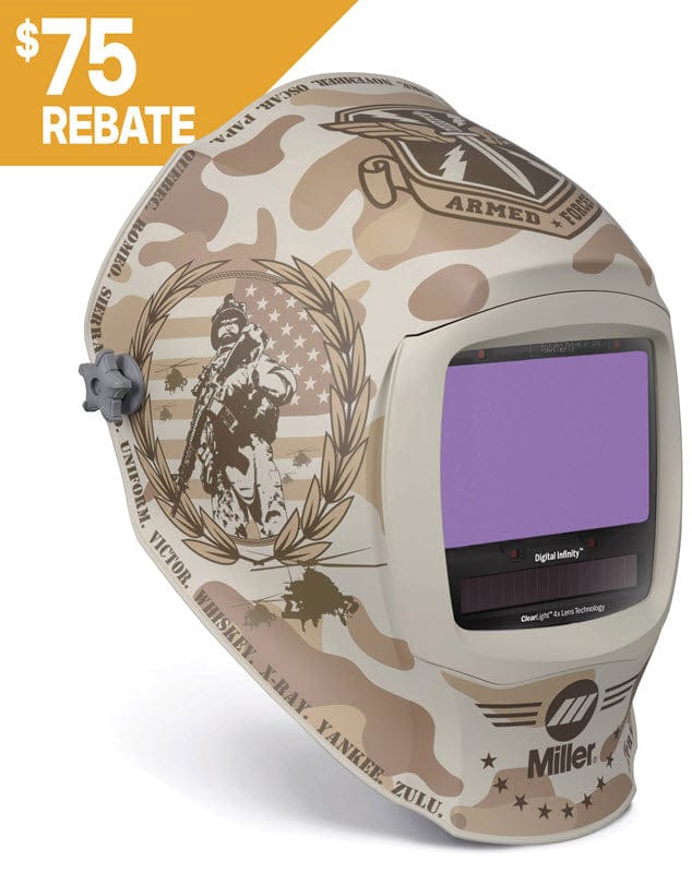 Miller Honor Digital Infinity ClearLight 4x Welding Helmet 296785 Miller Honor Digital Infinity ClearLight 4x Welding Helmet 296785