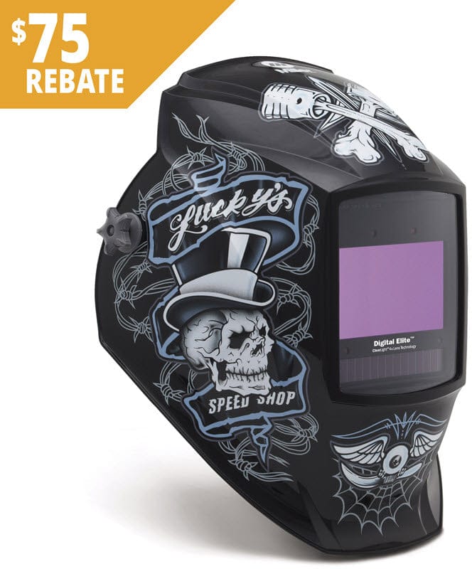 Miller Welding Helmets Miller Lucky's Speed Shop Digital Elite ClearLight 4x Welding Helmet 296766