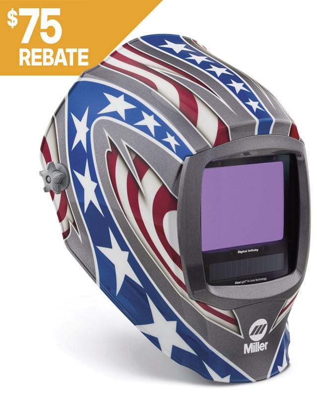Miller Welding Helmets Miller Stars & Stripes Digital Infinity ClearLight 4x Welding Helmet 296780