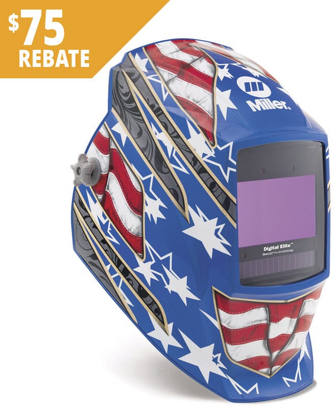 Miller Welding Helmets Miller Stars & Stripes III Digital Elite ClearLight 4x Welding Helmet 296770