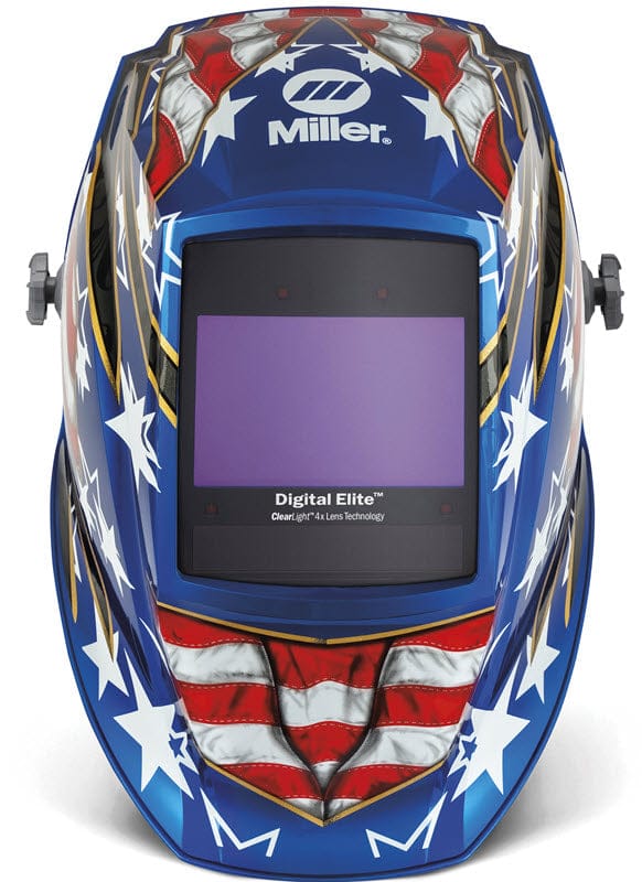 Miller Welding Helmets Miller Stars & Stripes III Digital Elite ClearLight 4x Welding Helmet 296770