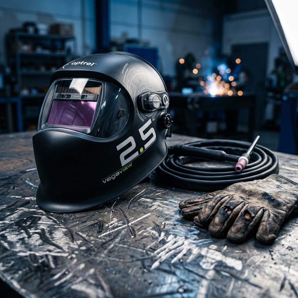 Welding Helmet — In-Shop Lifestyle | Generated by Modelize
