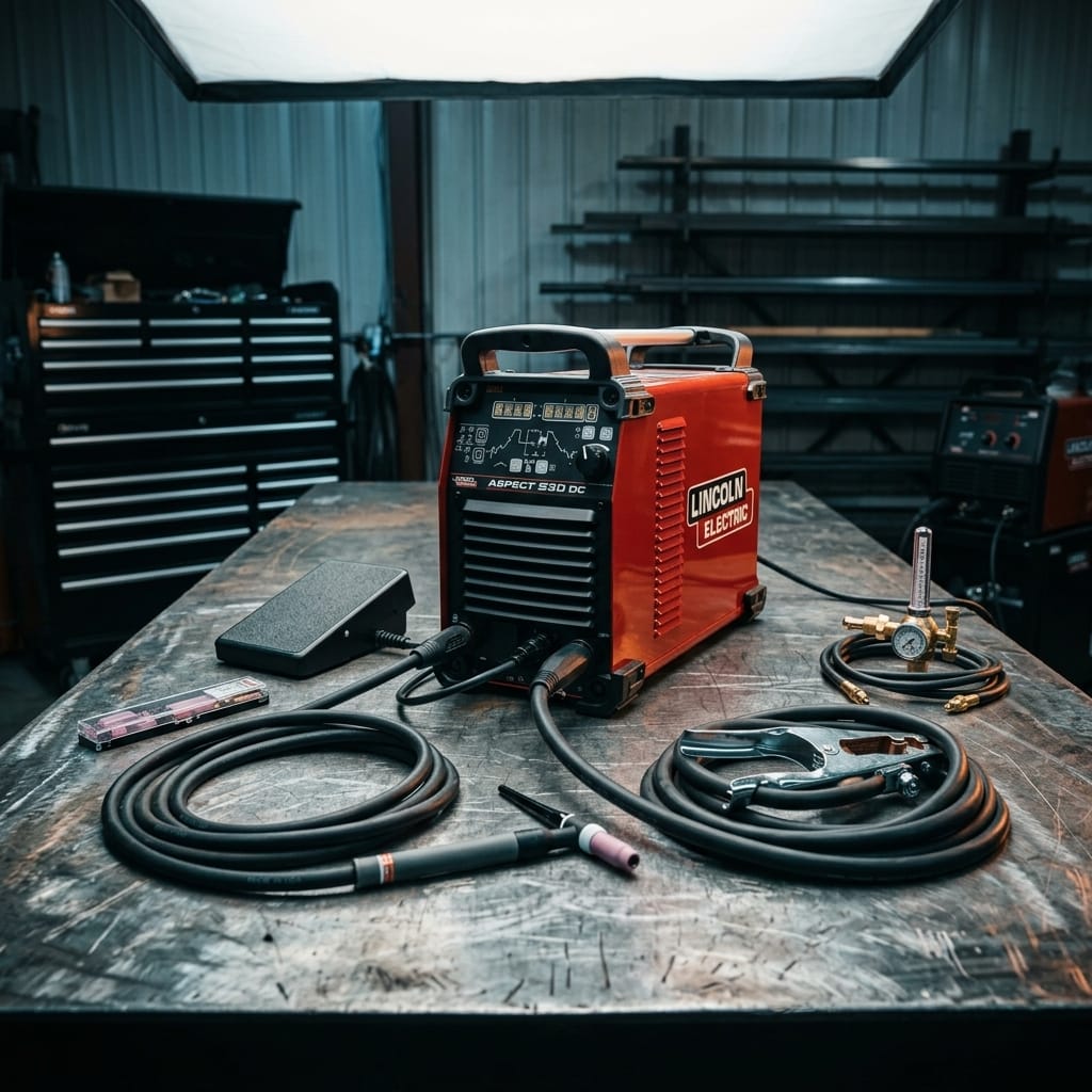 TIG Welding System — Workshop Lifestyle | Generated by Modelize