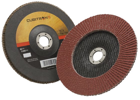 3M Abrasives 3M Cubitron II Flap Disc 967A 7" Type 27 Grade 60+ 55612