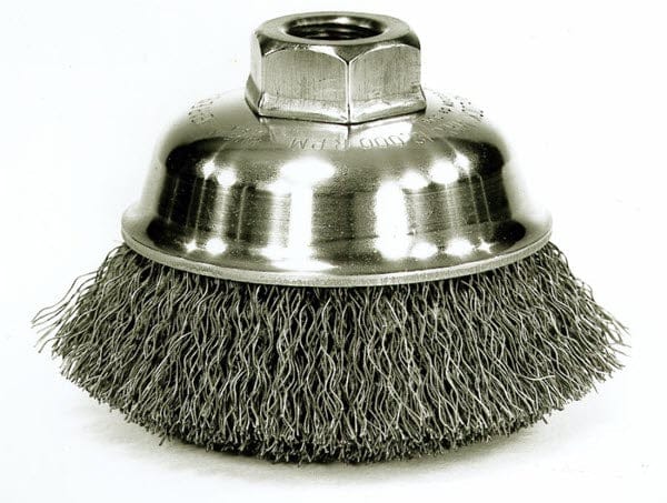Weiler Abrasives Weiler Cup Brush - 3-1/2" Crimped Steel Wire 13181